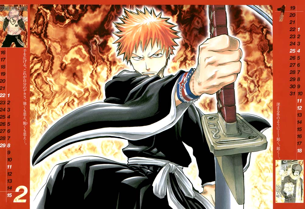 Imagen del Calendario de Bleach 2004 a Mxima Calidad