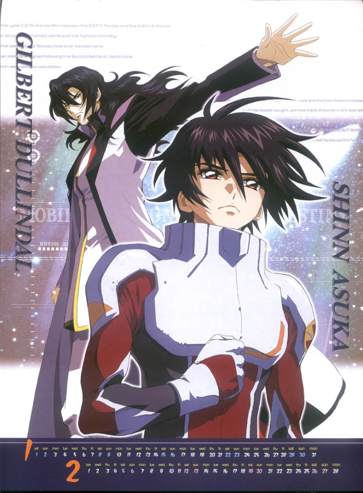 Imagen del Calendario Gundam Seed Destiny 2005 a Mxima Calidad