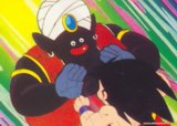 Goku contra Mister popo, durante su entrenamiento en el templo sagrado de kami sama