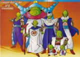 La familia Namek, desde el patriarca hasta Piccolo, Neil y Kami Sama