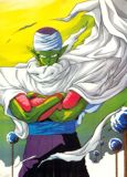 Piccolo y de fondo el Planeta Namek