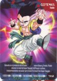 Fusion de Trunks y Goten - Gotenks- sin transformacin de super Saiyajin, a punto de ser golpeado de lo lindo por Majin Bu