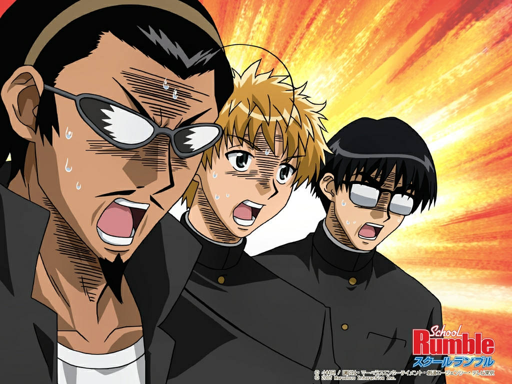 Imagen en alta resolucion de School Rumble Ni Gakki - School Rumble Scan