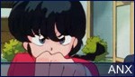 Akane bien fina ella, se come los dulces de Ranma.