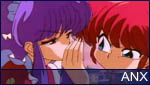 Akane lava tranquilamente los trastes, mientras Ranma grita con harta enjundia que hara cuanto pueda para que Shampoo le diga que lo ama.