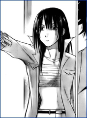 Aoi reta a Oga.