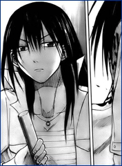 Aoi se prepara para pelear contra Hilda.