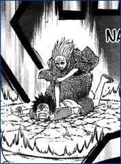 El abuelo de Aoi vence a Oga.