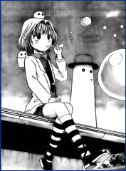 Oga pelea contra el abuelo de Aoi.