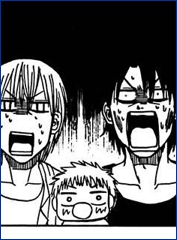 Oga y Furuichi están temerosos.