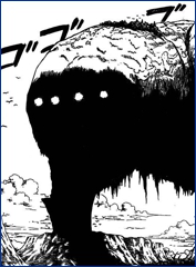 Este mounstro gigantesco aparece al final del capítulo.