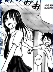Oga y Aoi, de la mano.