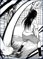 Aoi pierde el primer saque.