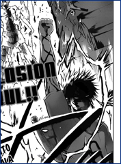 Oga usa una ráfaga Zebub.