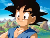 Goku es convertido de nueva cuenta en nio gracias a las Esferas del dragn negras