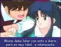 Akane debe lidiar con esto a diario.