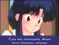 Cosa más interesante. Akane tiene intereses comunes.