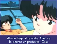 Akane llega al rescate.