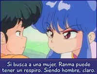 Shampoo busca a Ranma mujer.