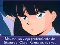 Mousse, un viejo pretendiente de Shampoo y ahora rival de Ranma.