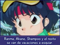 Ranma, Akane, Shampoo y el resto se van de vacaciones a esquiar.