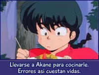 Ranma se lleva a Akane para que le cocine.