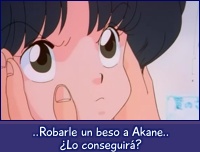 Mikado busca robarle un beso a Akane