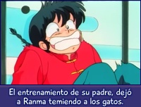 El entrenamiento de su padre dejó a Ranma traumado.