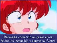 Ranma teme enfrentar a Akane.