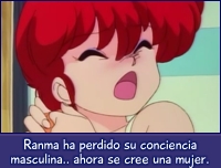 Ranma se cree una mujer.