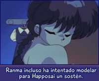 Ranma, dispuesta a todo por complacer a su abuelo.