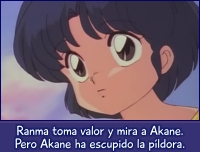 Ranma finalmente mira a Akane.