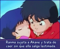 Ranma encuentra la manera de rescatar a Akane.