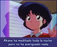 Akane medita la identidad de Ryoga.