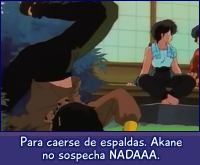 Akane no sospecha nada sobre P-Chan - Ryoga.