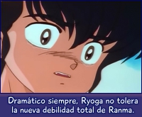 Ryoga llora la debilidad de su amigo.